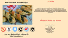 Lade das Bild in den Galerie-Viewer, 1 Stück Glutenfreie Spinat Twister ( ca 70 g )