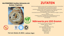 Lade das Bild in den Galerie-Viewer, GLUTENFREIE Vanillen Schnecke mit Schoko Tröpfchen