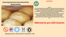 Lade das Bild in den Galerie-Viewer, 3 Stück Frische glutenfreie Sauerteig-Semmeln OHNE glutenfreie Weizenstärke (ca. 240 g)