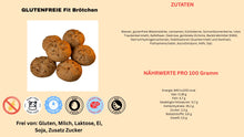 Lade das Bild in den Galerie-Viewer, 3 Stück Glutenfreie Fit Brötchen (ca. 210 g)
