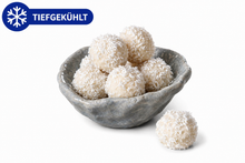 Lade das Bild in den Galerie-Viewer, 3 Stück Glutenfreie vegane Kokoskugeln mit weißer Schokolade (ca. 150 g)

