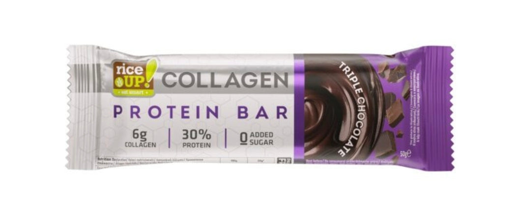 3x Rice Up Eiweiß Riegel Triple Schokolade mit Kollegen Glutenfrei