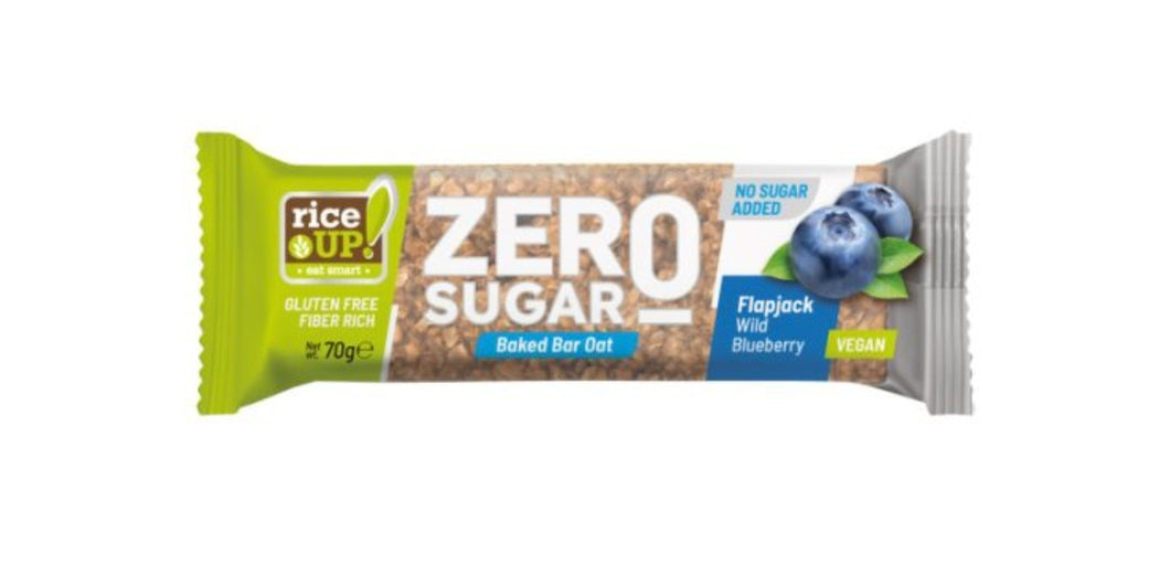 3x Rice Up ZERO Zucker Hafer Riegel Heidelbeeren Glutenfrei