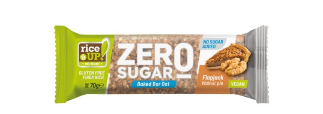 3x Rice Up ZERO Zucker Hafer Riegel Walnuss Glutenfrei
